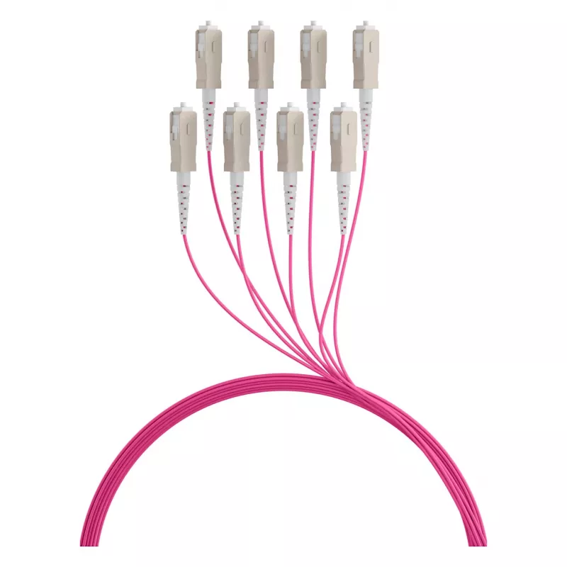 EFB Trunk Cable U-DQ(ZN)BH OM4 8G (1x8) SC-SC 90m Dca LSZH