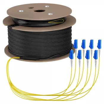 EFB Trunk Cable U-DQ(ZN)BH OS2 8E (1x8) LC-LC 170m Dca LSZH G657A1