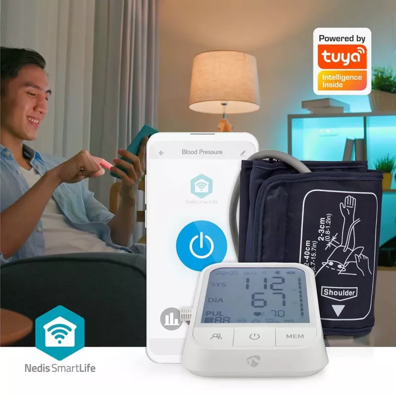 blood pressure monitor Nedis SmartLife BTHBP10WT LCD 22-42cm