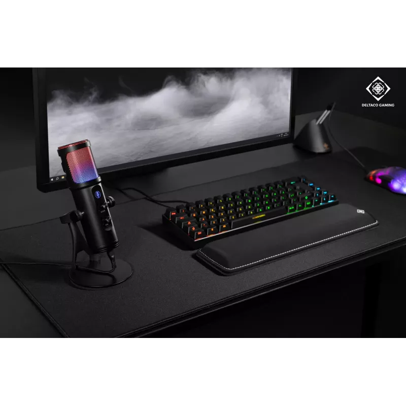 Deltaco Gaming RGB Streaming Microphone black