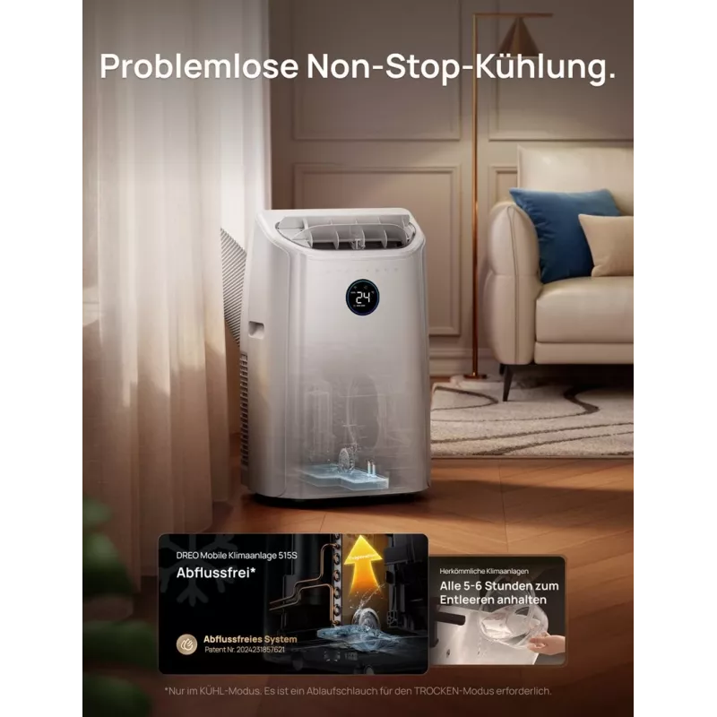 Dreo - Portable Air Conditioner, AC515 - Smart (Freight Delivery)