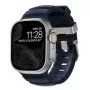 NOMAD Rocky Point Band - strap for Apple Watch 46mm/49mm with FKM and titanium (atlantic, natural hardware)