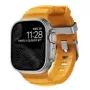 NOMAD Rocky Point Band - strap for Apple Watch 46mm/49mm with FKM and titanium (sol, natural hardware)