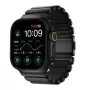 NOMAD Stratos Band - titanium bracelet for Apple Watch 49mm with FKM (black titanium, black FKM)