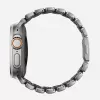NOMAD Stratos Band - titanium bracelet for Apple Watch 49mm with FKM (natural titanium, black FKM)