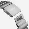 NOMAD Stratos Band - titanium bracelet for Apple Watch 49mm with FKM (natural titanium, black FKM)