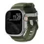 NOMAD Rocky Point Band - strap for Apple Watch 46mm/49mm with FKM and titanium (forest, natural hardware)