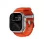 NOMAD Rocky Point Band - strap for Apple Watch 46mm/49mm with FKM and titanium (magma, natural hardware)