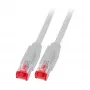EFB RJ45 Patch Cable Cat.6A S/FTP LSZH Draka UC900 TM21 Grey 25m