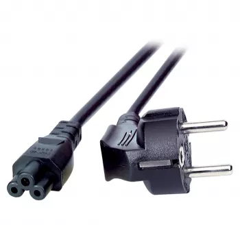 EFB Power Lead Grounded Plug 90 - C5 180, black, 1,8 m, 3 x 0,75 mm
