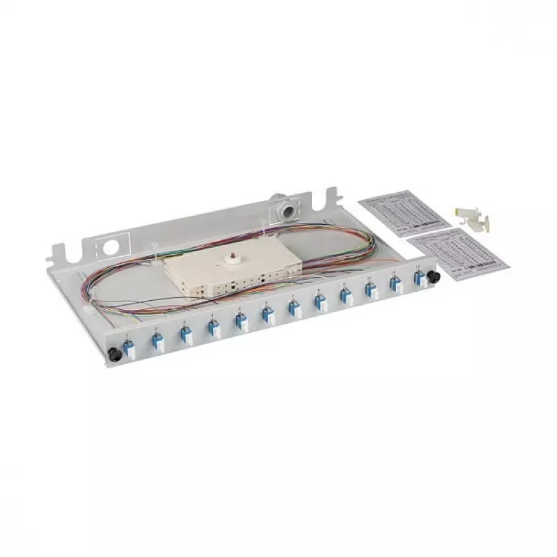 EFB Spleibox gr extendable LC/APC OS2 12xPigtails abgesetzt & 6xDuplex-Coupling