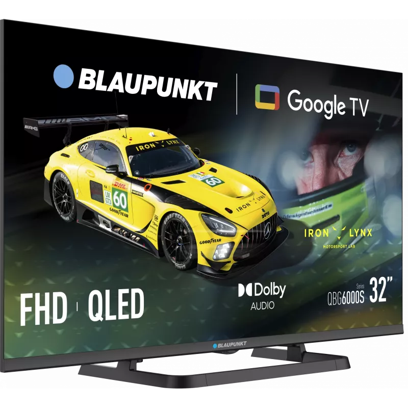 Blaupunkt QLED TV | 32QBG6000S | 32 | Smart TV | Google TV | Black