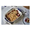 Staub Rectangular Dish Ceramic, dark blue, 34x24x7.6