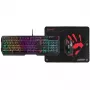 A4TECH BLOODY USB B1700 B140N +ES7 + BP-50M USB/ Esports Black USB set keyboard+mouse+pad (EN)