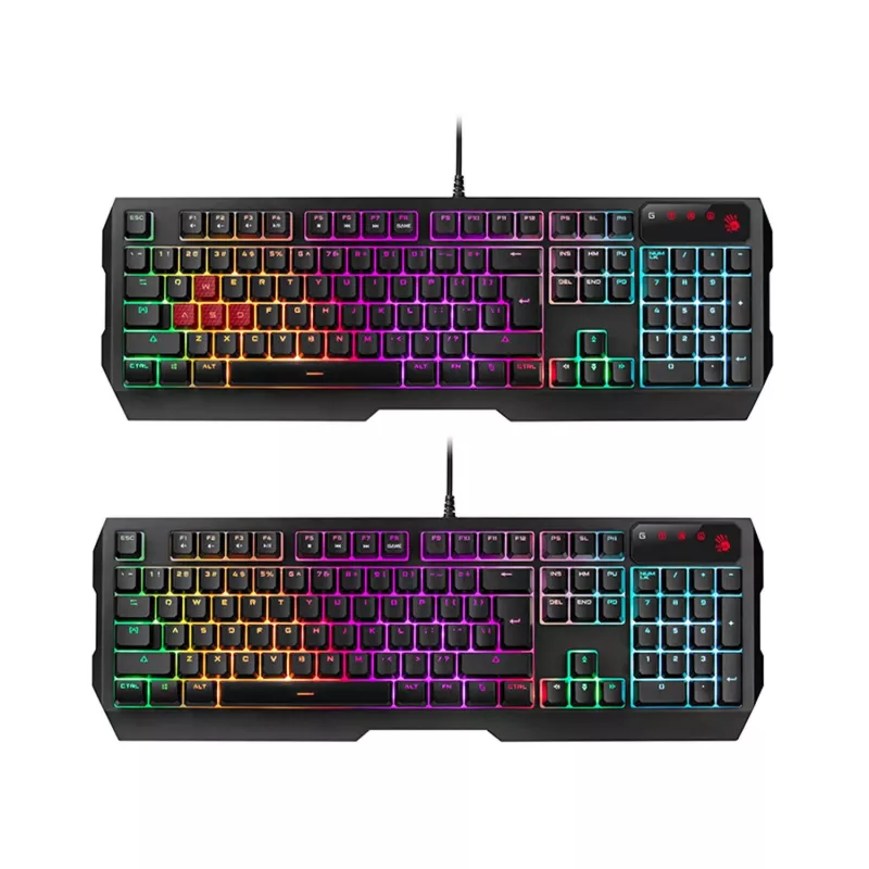 A4TECH BLOODY USB B1700 B140N +ES7 + BP-50M USB/ Esports Black USB set keyboard+mouse+pad (EN)