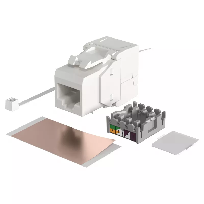 Modular RJ-45 Input Module EFB Elektronik ECOLAN E-20080, white