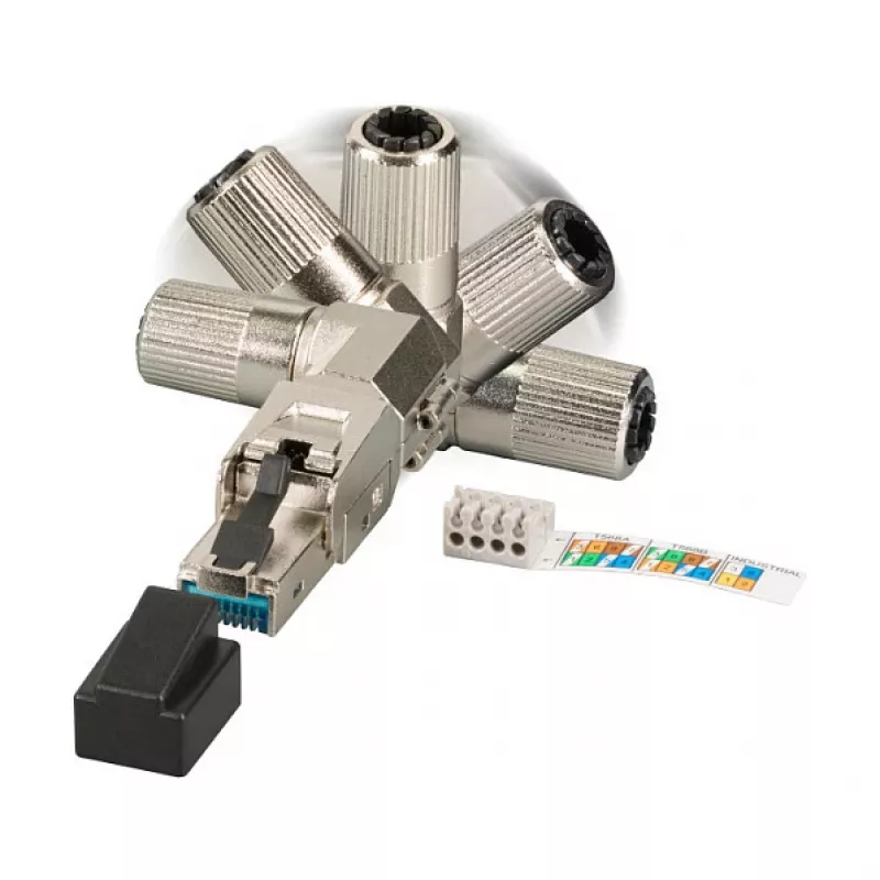 EFB Elektronik 88035P8.1 - RJ-45 - Silver - Male - zinc - Cat6 - 22/26
