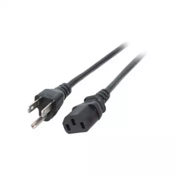 EFB-Elektronik Power Lead USA/NEMA 5-15P - C13 180°, black, 1,8m, 3SJT AWG14 x 3C Manufacturer: EFB Elektronik (EK462.1,8)