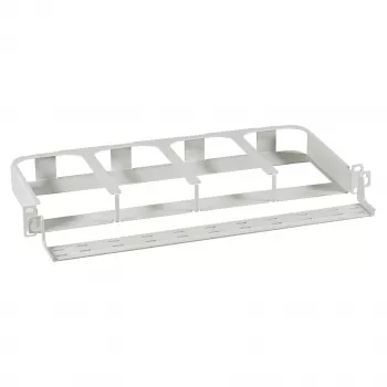 Rack mount 1U carrier for FTTH modules EFB Elektronik FTTH-BGT-1HE — 19 inch 48.3 cm, holds 8 module slots, front cable tray, up to 96 LC ports per 1U