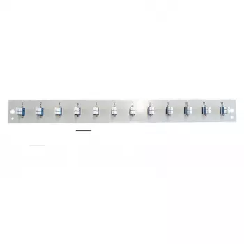 Front panel module EFB Elektronik SB-FP-S-12SC-S-OS2 — 12× LC duplex couplers, OS2, black