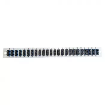 Front panel insert EFB Elektronik SB-FP-S-24SC-D-V-OS2 — 24× SC Duplex couplers, OS2, vertical, black