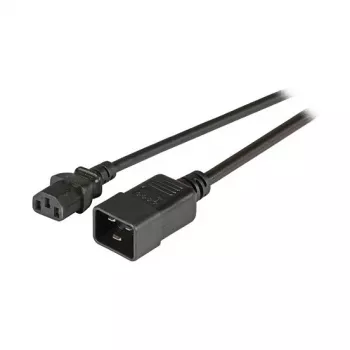 EFB-Elektronik IEC Power Extension Cable C20 180° - C13 180°, black, 1,8 m, 3 x 1.00 mm² Manufacturer: EFB Elektronik (EK531.1,8V2)