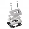 Adapter frame EFB Elektronik ET-25092.8 for design compatibility with Gira RAL9003 for ET-25092.x and FTTH-OUTLET-xx
