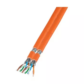 EFB-Elektronik Duplex LANCat.7 Raw Cable 1000 AWG23 S/FTP, 2x4P FRNC-B, CPR Dca, orange, 100m Manufacturer: EFB Elektronik (MK7101DX.100-CPR)
