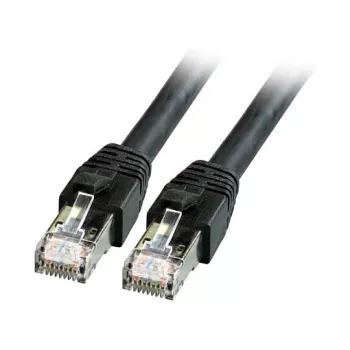 EFB-Elektronik RJ45 Patch Cable Cat.8.1 S/FTP LSZH BC black 3m Manufacturer: EFB Elektronik (K5528SW.3)