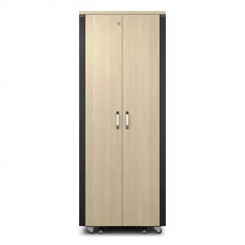 APC NetShelter - Cabinet (horizontal) - sound-insulated - AC 230 V - maple - 38U - 48.3 cm (19 inch)
