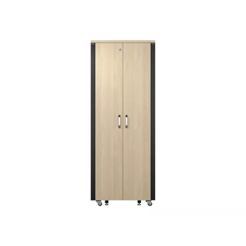APC NetShelter - Cabinet (horizontal) - sound-insulated - AC 230 V - maple - 38U - 48.3 cm (19 inch)