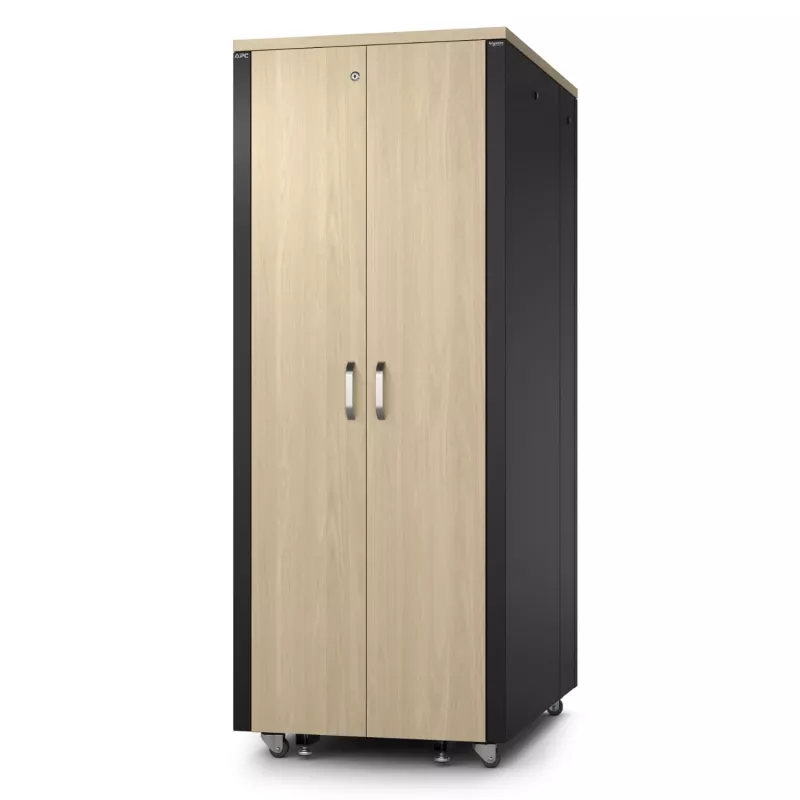 APC NetShelter - Cabinet (horizontal) - sound-insulated - AC 230 V - maple - 38U - 48.3 cm (19 inch)