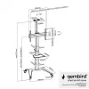 TV Set Accessory Floor Stand 37-70/WHITE TVS-70T-02-W Gembird