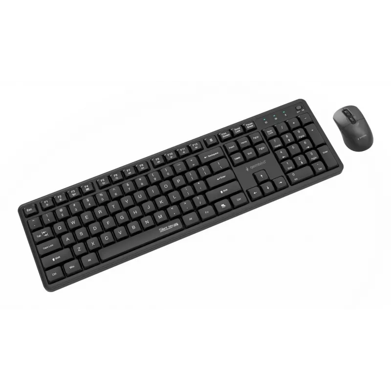 Gembird KBS-WMS-01 wireless keyboard and mouse combo, English, black