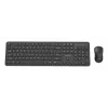 Gembird KBS-WPS-01 wireless keyboard and mouse combo, English, black