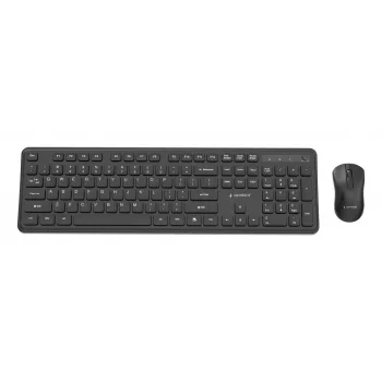 Gembird KBS-WPS-01 wireless keyboard and mouse combo, English, black