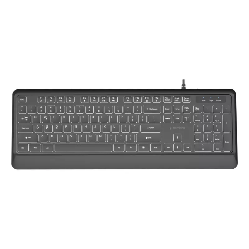 Keyboard Multimedia USB ENG/BLACK KB-UML-04 Gembird