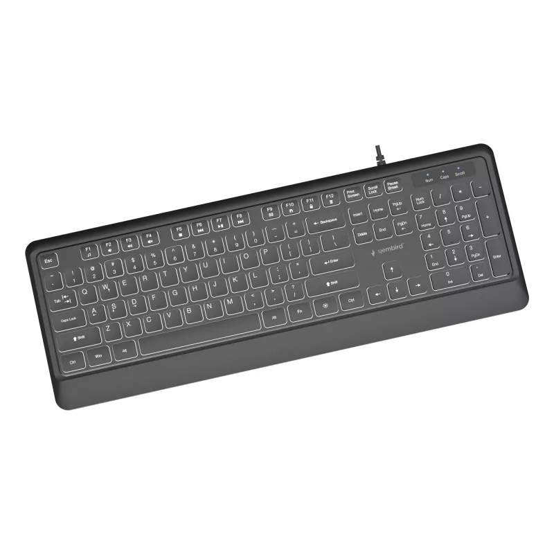 Keyboard Multimedia USB ENG/BLACK KB-UML-04 Gembird