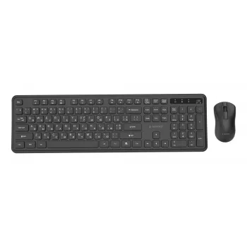 Gembird KBS-WPS-01-CYRL wireless keyboard and mouse combo, Cyrillic, black