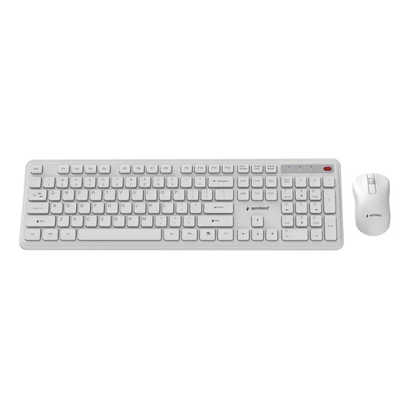 Keyboard +MOUSE Wrl ENG/WH KBS-WPS-01-W Gembird