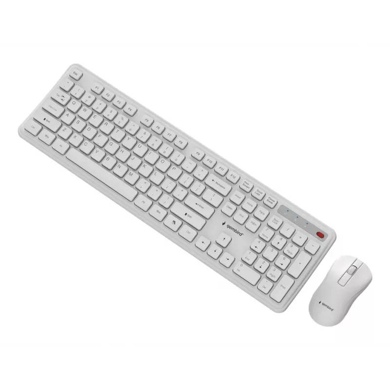 Keyboard +MOUSE Wrl ENG/WH KBS-WPS-01-W Gembird