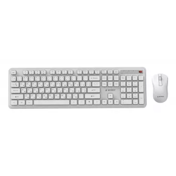 Gembird KBS-WPS-01-W-CYRL wireless keyboard and mouse combo, Cyrillic, white