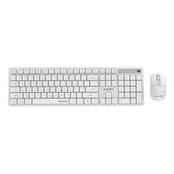 Keyboard +MOUSE Wrl ENG/WHITE KBS-WMS-01-W Gembird