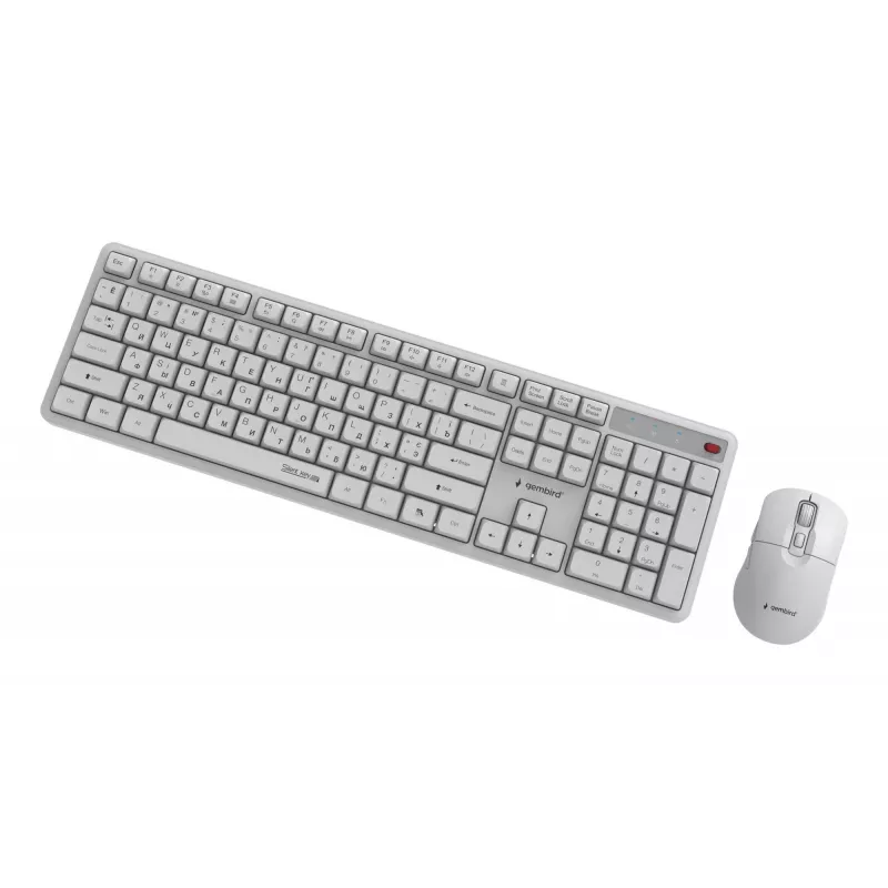 Keyboard +MOUSE Wrl CYRILLIC/WHT KBS-WMS-01-W-CYRL Gembird