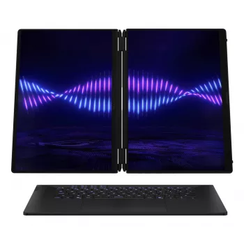 ASUS ROG Zephyrus Duo GX651AX-SR005X Intel Core Ultra 9 386H Hybrid (2-in-1) 40.6 cm (16 inch) Touchscreen WQXGA+ 64 GB LPDDR5x-SDRAM 2 TB SSD NVIDIA GeForce RTX 5090 Wi-Fi 7 (802.11be) Windows 11 Pro Grey