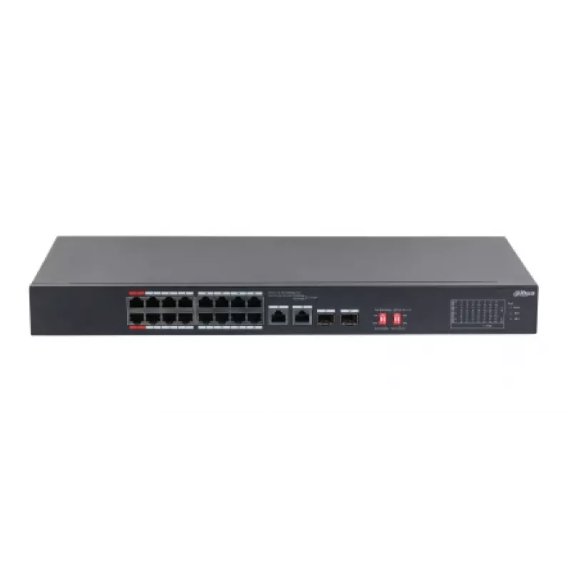 Dahua Technology PoE S3218-16ET-135 network switch Unmanaged L2 Gigabit Ethernet (10/100/1000) Power over Ethernet (PoE) 1U Black