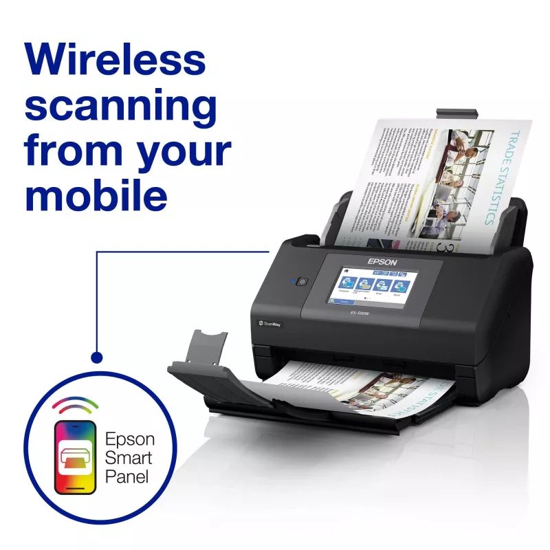 Epson WorkForce ES-590W Sheet-fed scanner 600 x 600 DPI A4 Black