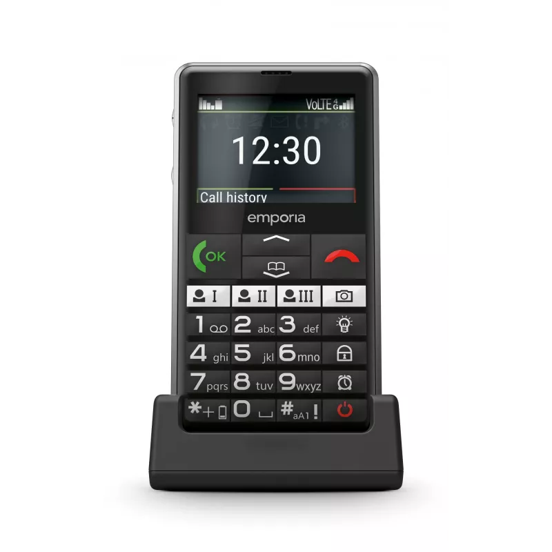 Emporia emporiaPURE-LTE 5.87 cm (2.31 inch) 107 g Black Senior phone