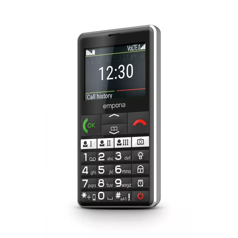 Emporia emporiaPURE-LTE 5.87 cm (2.31 inch) 107 g Black Senior phone