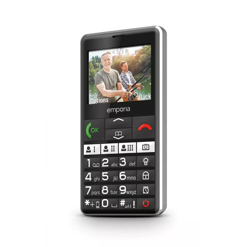 Emporia emporiaPURE-LTE 5.87 cm (2.31 inch) 107 g Black Senior phone